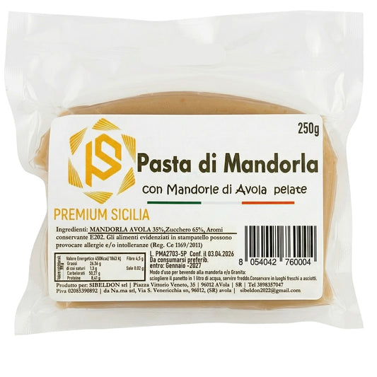 Panetto di mandorla Avola per latte di mandorla 250 g