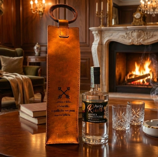 Avola Rum con Borsetta Artigianale in cuoio Luxury