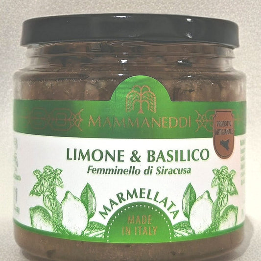 Marmellata Artigianale di Limone e Basilico Siciliana – Freschezza e Profumo Naturale